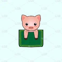 可爱的,口袋,猪,野生动物,狗,自然美,小的,动物,儿童,婴儿