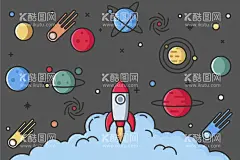 星球背景  - 源文件下载【酷图网】星球背景,星空背景,星球,行星,银河系,太空,卡通,宇宙星球,天体,恒星,矮行星,太阳系,