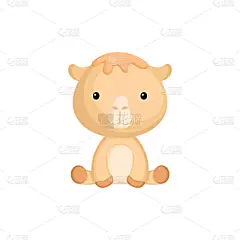 矢量,骆驼,乐趣,非洲,性格,动物,绘画插图,贺卡,可爱的,野外动物