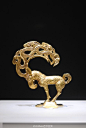 南京博物院“金色中国”特展精彩展品：汉代金怪兽