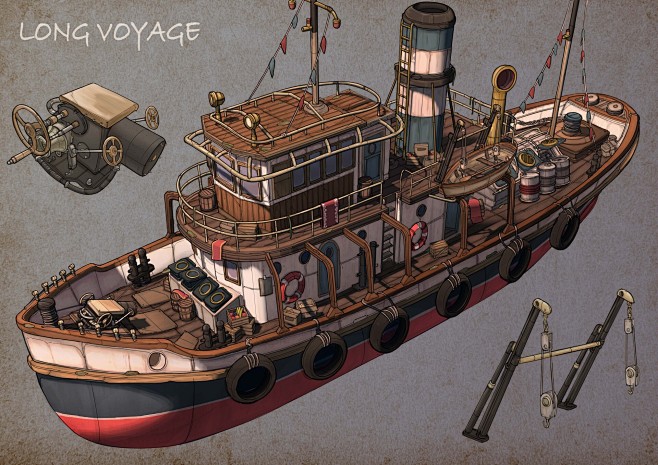 Long Voyage-Tug Boat...