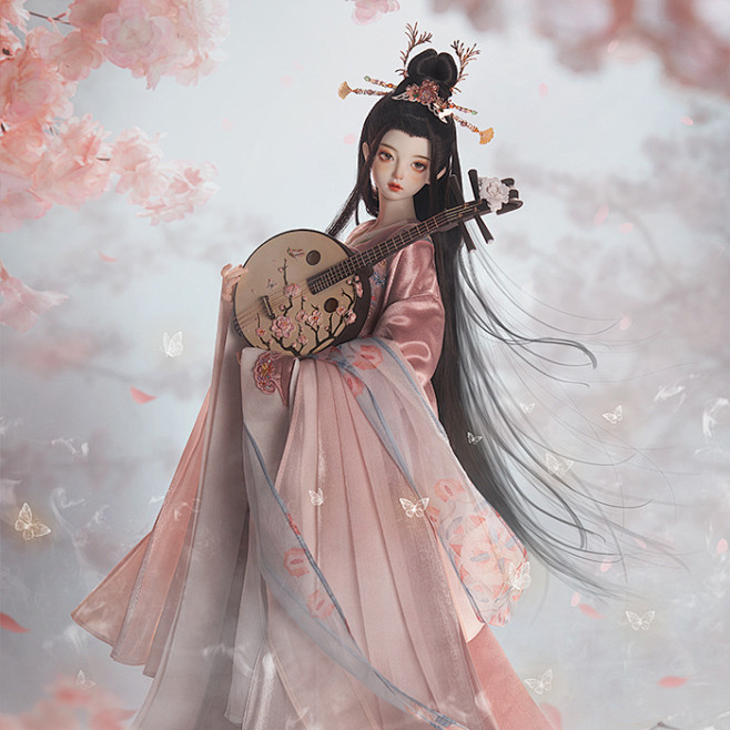 龙魂人形社 BJD娃衣女夷官服58GC-...