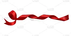 红丝带蝴蝶结装饰圣诞情人节礼物生日