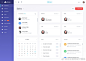 一组PC端管理后台 / Dashboard 界面设计作品 #UI设计# ​​​​