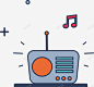 精美收音机插画矢量图高清素材 卡通 复古 收音机 收音机插画 机器 矢量图 音乐设计 元素 免抠png 设计图片 免费下载 页面网页 平面电商 创意素材
