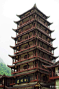 武陵源塔是一个精工建造的木塔，它不但具有中国古塔建筑的风格和特点，还具有湘西少数...