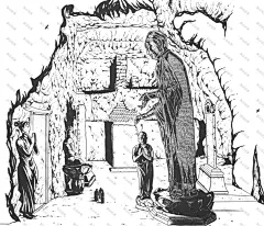 黑白线稿 漫画场景室内 (6)
