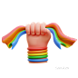 同性恋 @到位啦UI素材 LGBTQ男女同性主题3D图标模型