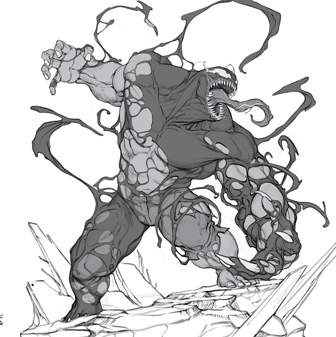 VENOMIZED HULK, InHyuk Lee : VENOMIZED HULK (Version A and B) Another ...