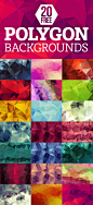 20 Free Polygon Backgrounds