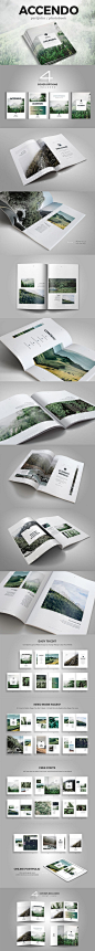 ACCENDO - Portfolio / Photobook / Brochure Template InDesign INDD - 40 Pages, A4 and US Letter Size