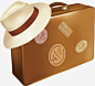 旅游元素矢量图高清素材 出行 帽子 旅行 旅行箱 行李箱 矢量图 免抠png 设计图片 免费下载