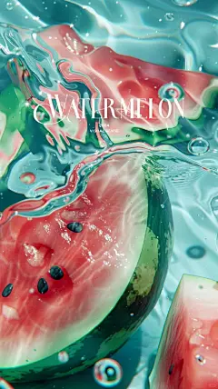 冰镇大西瓜｜解暑壁纸｜夏日素材 - 小红书