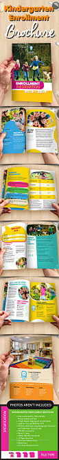 Kindergarten Enrollment Brochure - Brochures Print Templates