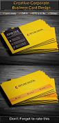 Corporate Business Card  - Corporate Business Cards