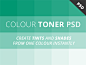 color-tone 分享一个能轻松制作配色方案的工具，这工具不是软件也不是Web Tool，只是一个小小的PSD源文件，使用十分简单，如果配合设计达人网上次分享的《126个全球著名品牌颜色 – 附Photoshop色板文件》色板，这个【Colour Toner PSD】由明到暗配色排列起来，中间是你选择的颜色。使用方法

打开PSD文件后，找到【CHANGE BASE COLOUR HERE】图标，双击改变你需要的颜色即可。
