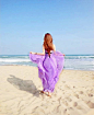 2013夏季新款紫色仙女长裙露背度假沙滩裙吊带波西米亚雪纺连衣裙-淘宝网