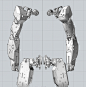 Bipedal assault chassis, Luka Mivsek : Highly mobile bipedal assault chassis equipped with heavy machine gun and advanced sensor system.