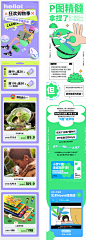 促销活动长图详情页模板AI矢量素材