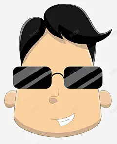 戴墨镜的时尚男人 眼镜 矢量眼镜 老人 脸 元素 免抠png 设计图片 免费下载 页面网页 平面电商 创意素材