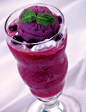 蓝莓果汁冰激凌
