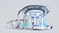 architecture booth design Event Exhibition  Interior Render vray