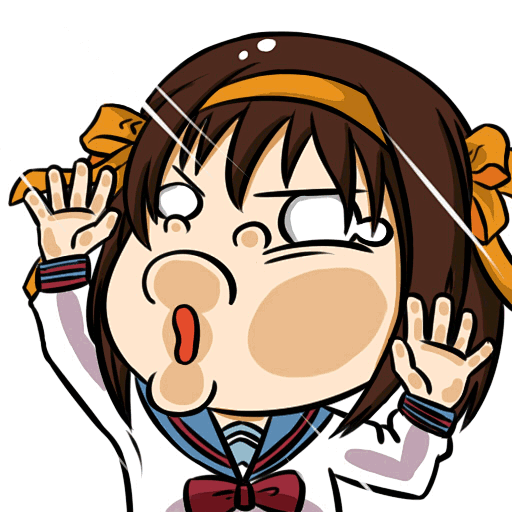 凉宫春日.gif【贴玻璃】系列头像第一弹