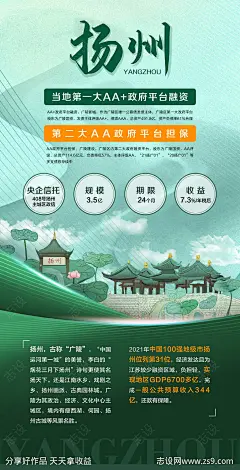 扬州金融宣传海报-源文件-志设网-zs9.com