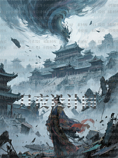 月夜啸声采集到素材采集-大气水墨