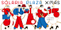 SOLARIA PLAZA XMAS : I drew a Christmas visual for the fashion building SOLARIA PLAZA in Tenjin, Fukuoka.