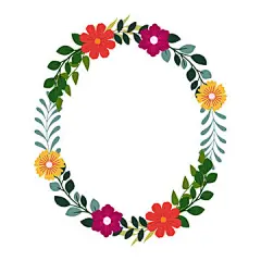 图源免费EPS |花卉框架插图