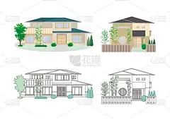 房子的插图