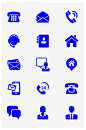 电话名片联系方式地址邮箱客服图标免扣元素-众图网