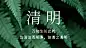 清明节春天追思实景横版海报