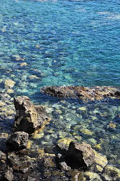 蓝色水波纹理