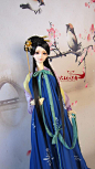 【火玥】BJD 古装假发造型盘发 展示（女）——悠•毓秀（现货）-淘宝网
