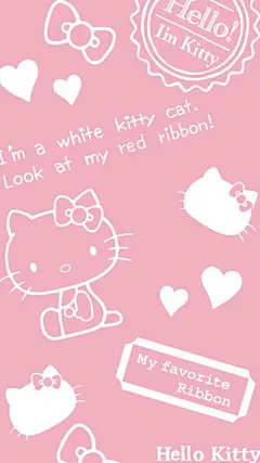 【Hello kitty】粉红心少女梦 kitty也是满满的粉红爱 壁纸