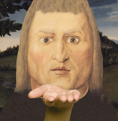 文艺复兴绘画变身鬼畜gif