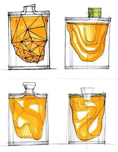 #早安设计师# 各种瓶子产品设计手绘，一次性学完，掌握瓶子光影规律。
