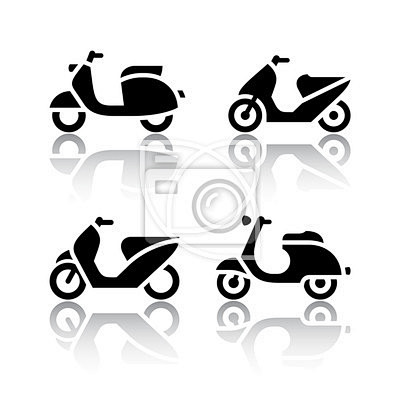 Set of transport ico...