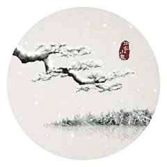 大雪压青松，青松挺且直。要知松高洁，待到雪化时。【雪松】