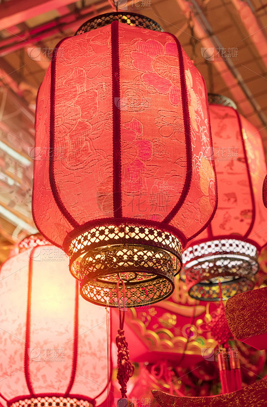 灯笼,春节,红色,纸灯笼,中国灯笼,照明...