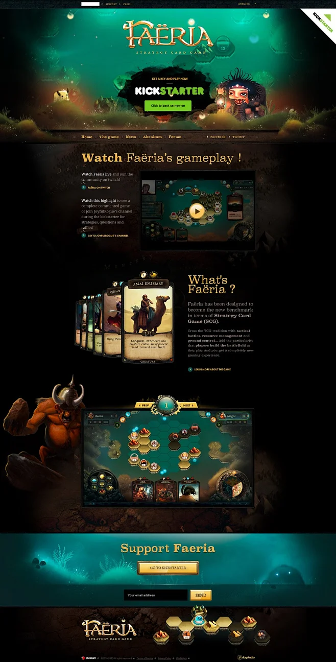 古典游戏网站-faeria | 盒子UI-花瓣网