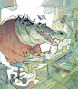 Draw my Beast :D, Ramón Nuñez : I’ve wanted to draw animals for a while and I had this idea about animal being artists, you know, like us, struggle, frustration, happiness etc etc, you can help suggesting more topics or posting pics of your pets using #Dr
