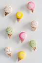 DIY Ice Cream Cone Macarons#马卡龙#