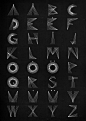 Stitched alphabet on Behance