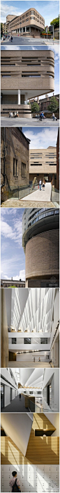 Stephenson ISA设计的英国C乐学校。Chetham音乐学校是英国最大的世界级音乐学校。这个地块比维多利亚车站高将近六米，设计利用这个高差，来塑造建筑的多样性。{详细内容}http://t.cn/zHty6eq