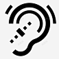 听力损失闭路字幕聋图标 标志 UI图标 设计图片 免费下载 页面网页 平面电商 创意素材