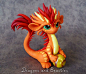 Firey Little Oriental Dragon by DragonsAndBeasties