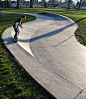 Entrance to Skate Park, designed by Adam Kuby